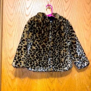 Baby Gap Plush/Velour Leopard Coat!